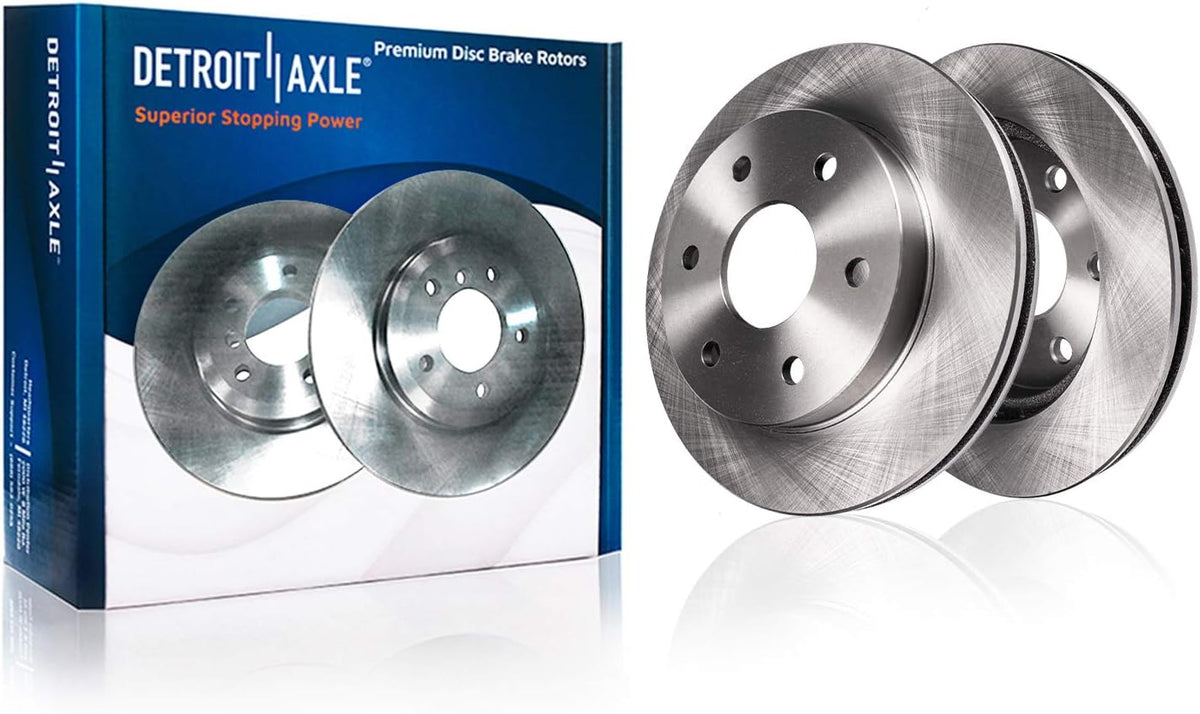 Pair Rear Disc Rotors with Brake Pads Replacement 6pc Set B29758
