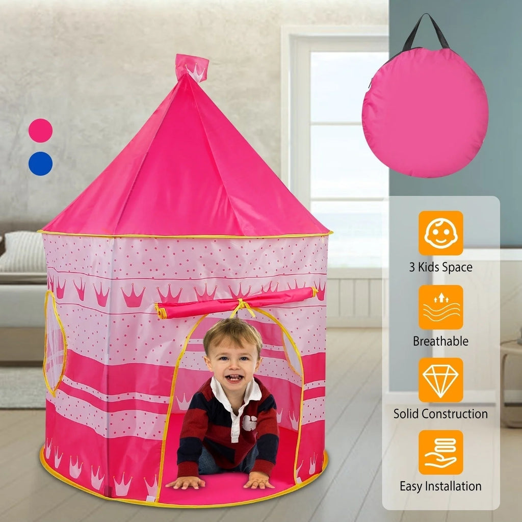 Kids Play Tent Pop Up Castle with Carry Bag J70123