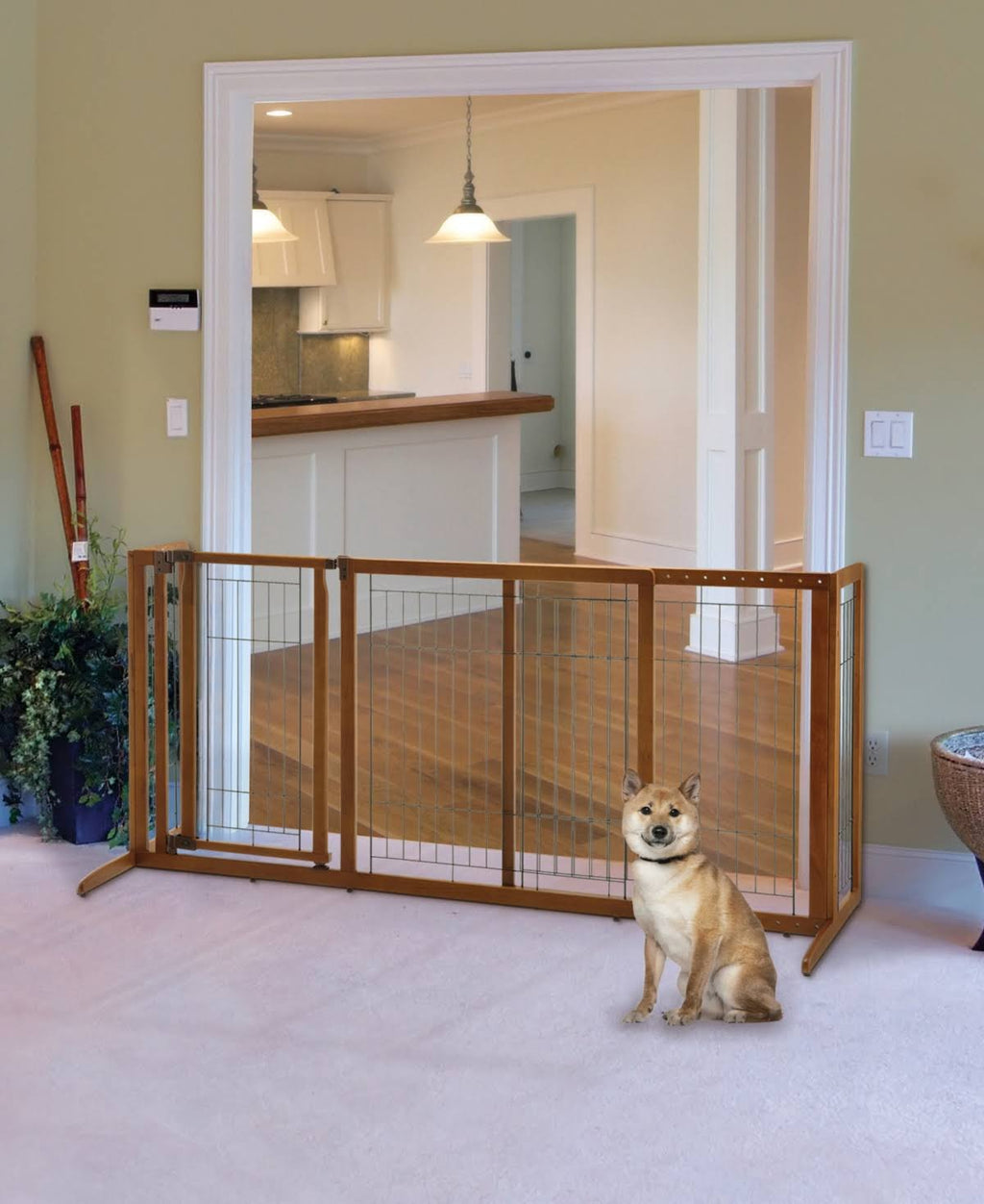 Freestanding Pet Gate with Door K33871