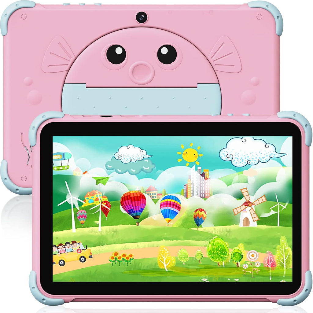 Pink 10 inch Kids Tablet with Dual Camera Android 11.0 2GB 32GB E256