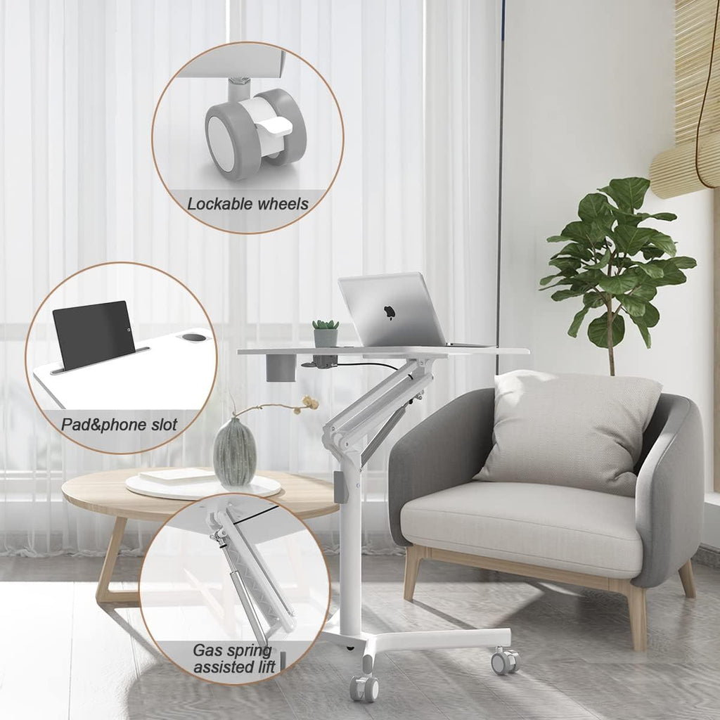 Portable Laptop Desk with Wheels B9668