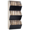 Rustic Wall Organizer with Chalkboard B40406