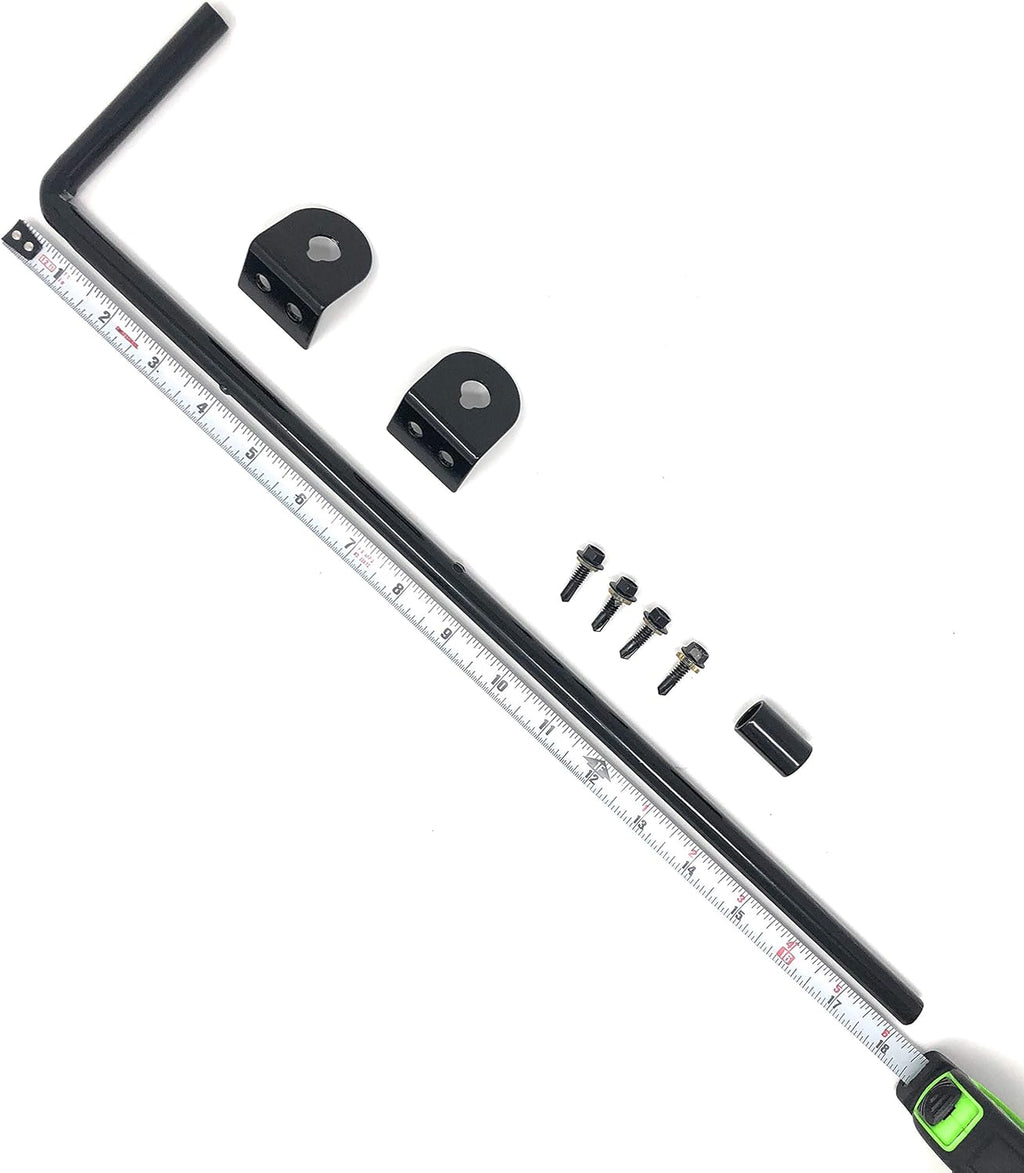 Black Cane Bolt 18 x 1/2 Steel Pack of 2 T281