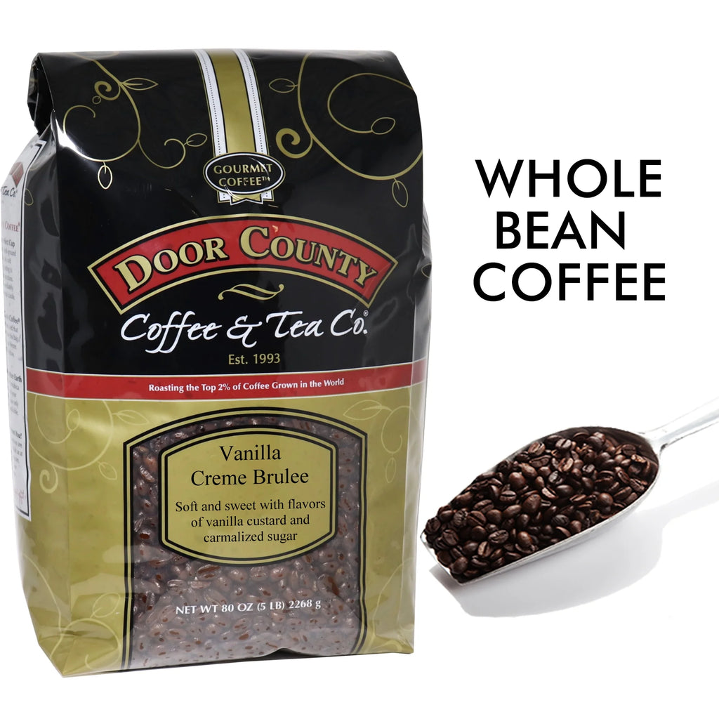 Vanilla Creme Brulee Whole Bean Arabica Coffee, 5 LB T166460