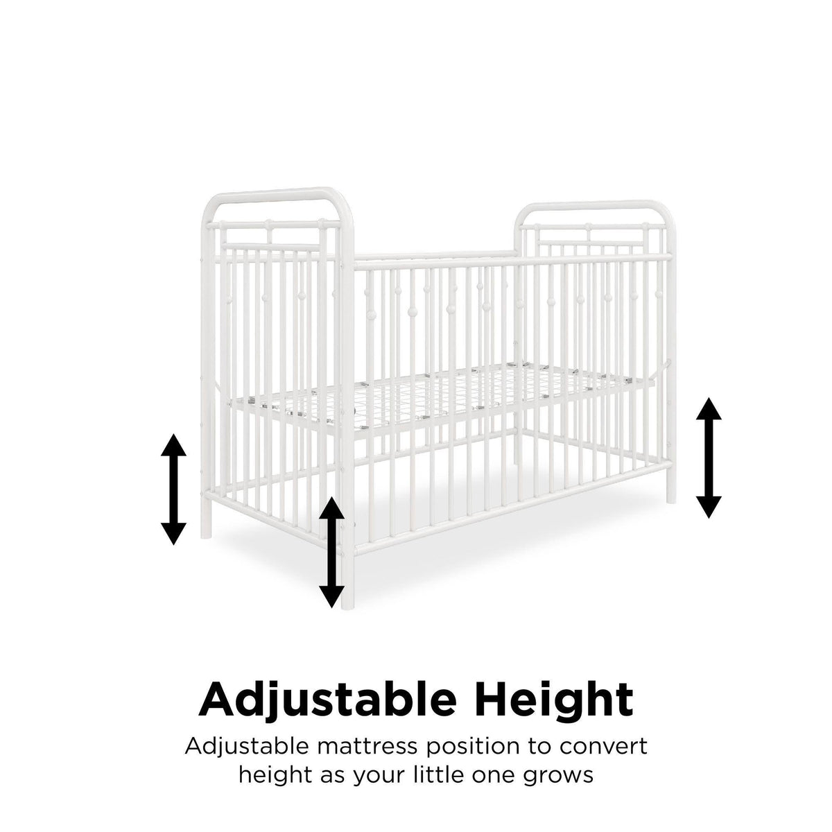 White Metal Crib R10284