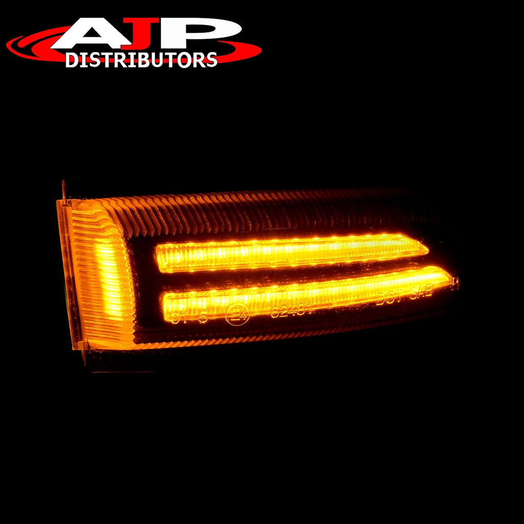 Sequential LED Mirror Turn Signal Lights Clear M9998