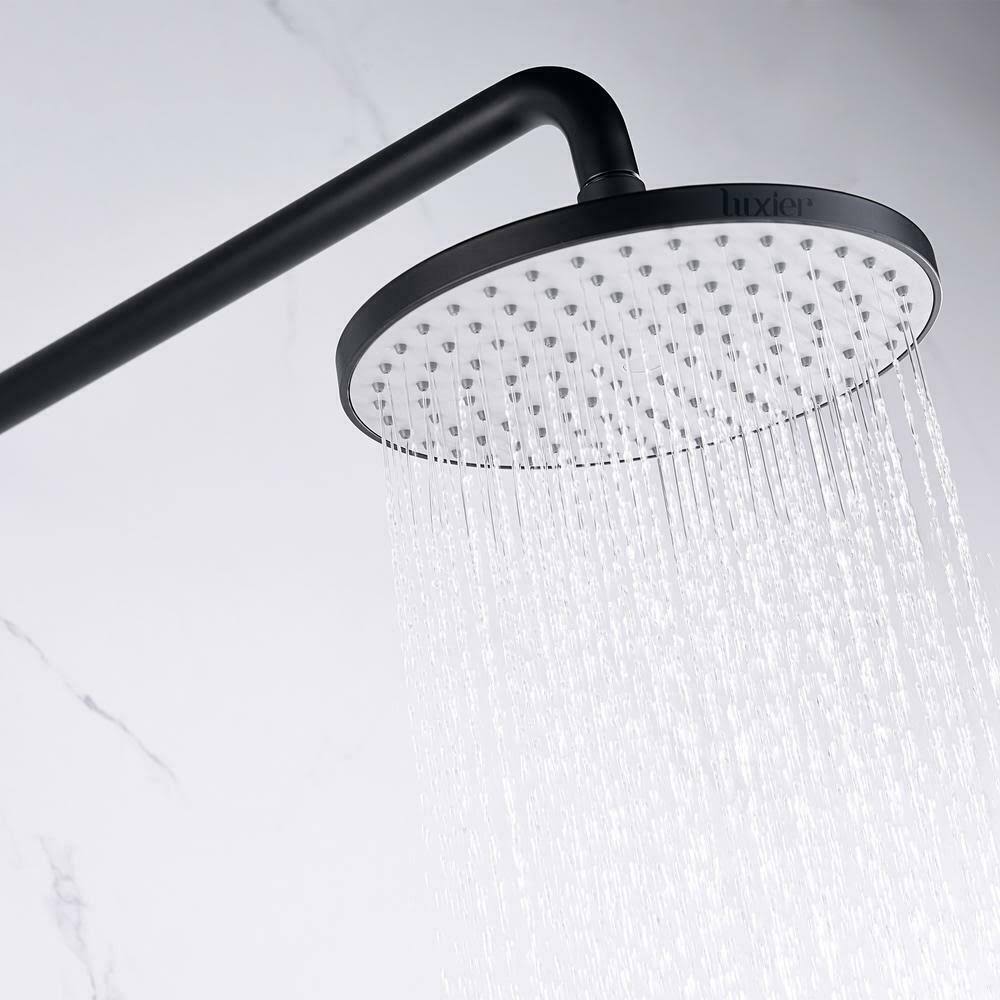 Matte Black Single-Handle 1-Spray Shower Faucet with Valve G83194