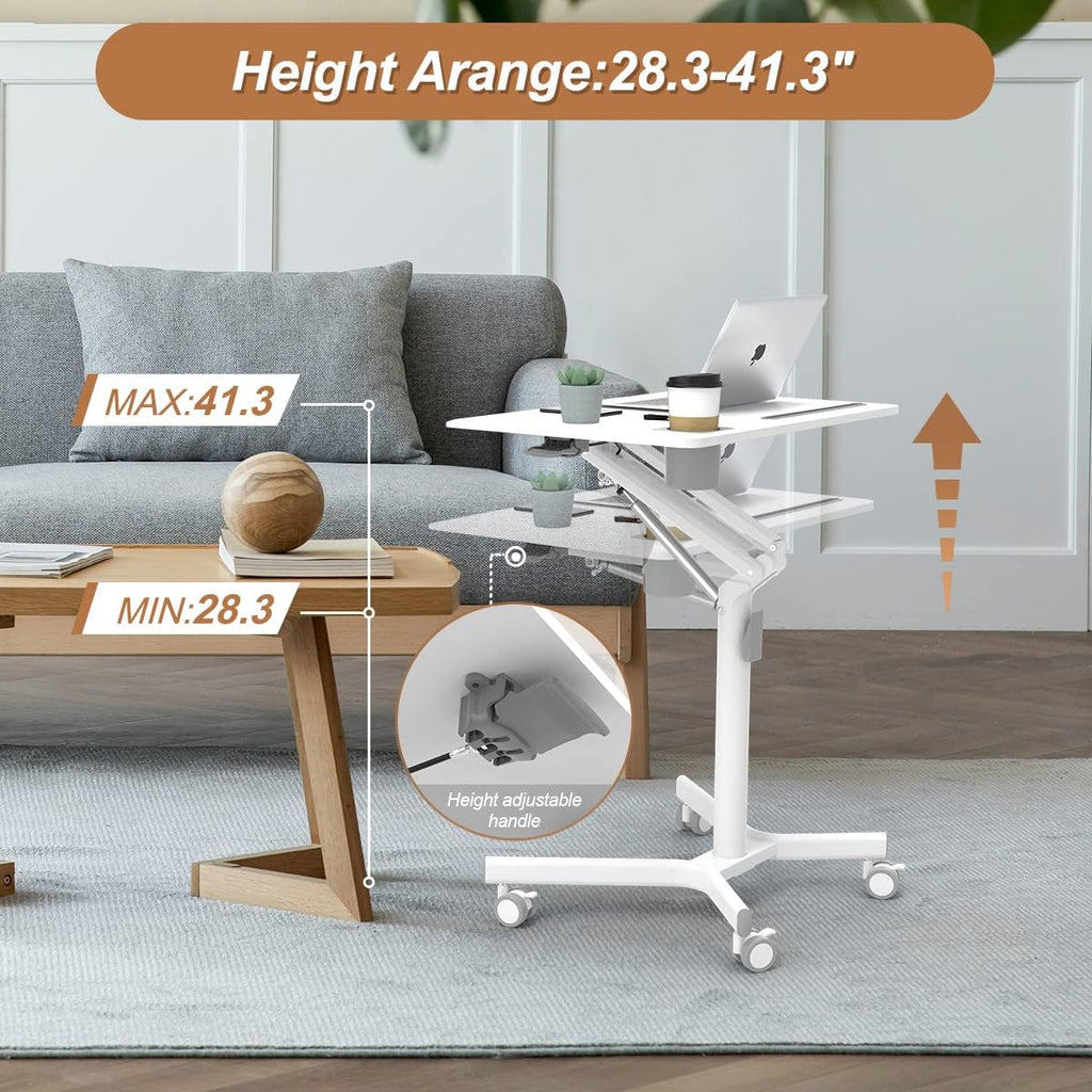 Portable Laptop Desk with Wheels B9668