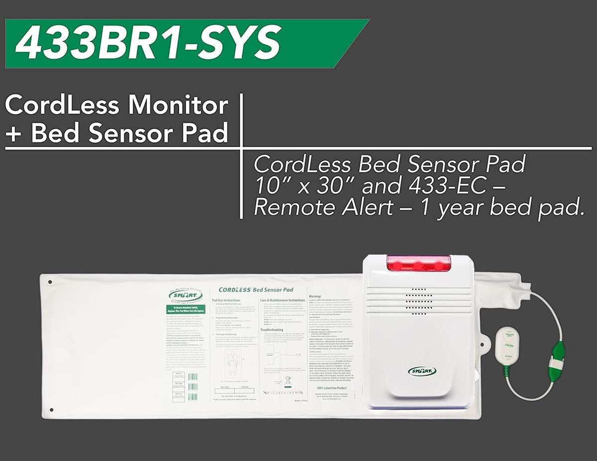 Wireless Bed Alarm System with Remote Alert Monitor R677