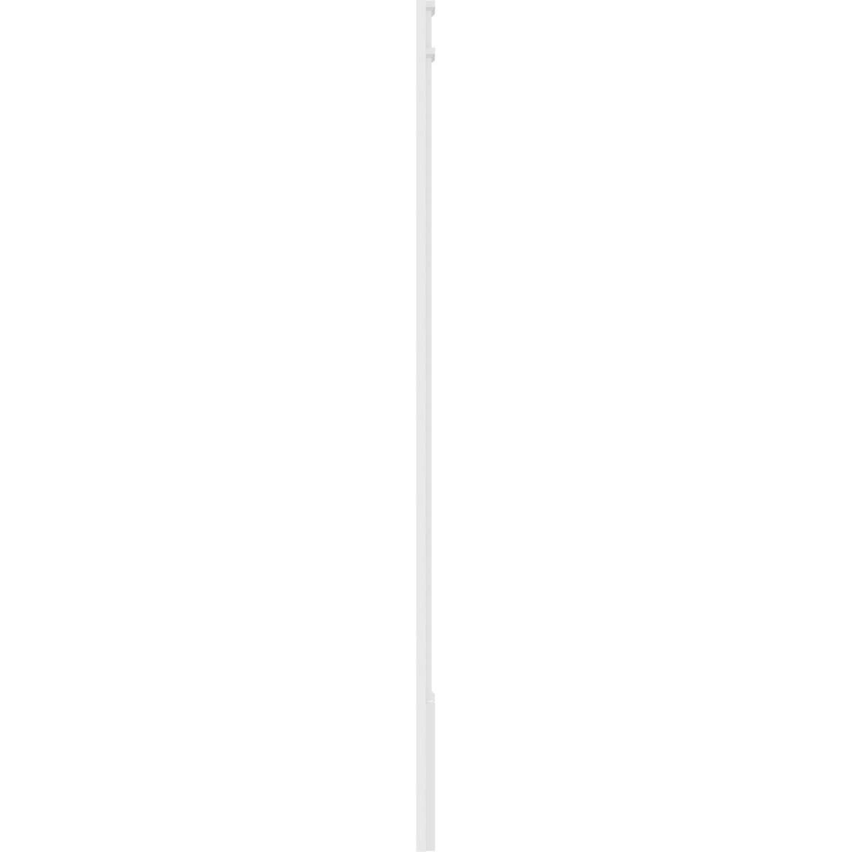 Two Equal Flat Panel PVC Pilaster with Capital and Base (Pair) O18762