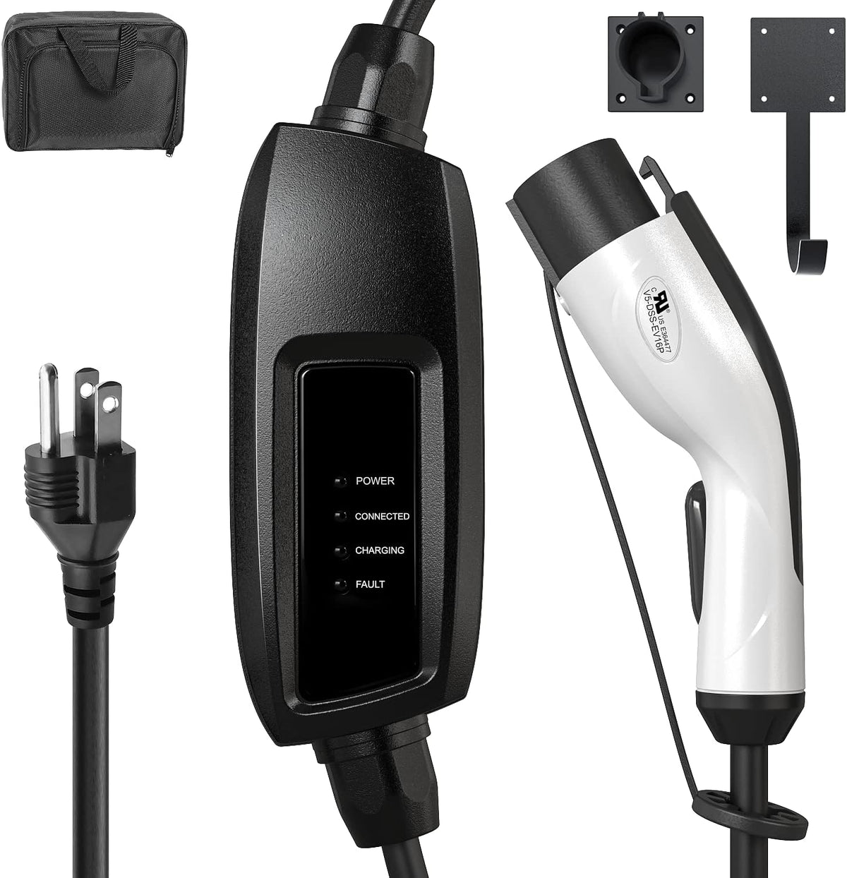 Portable Level 1 EV Charger (110V, 16A, 25ft) J36767