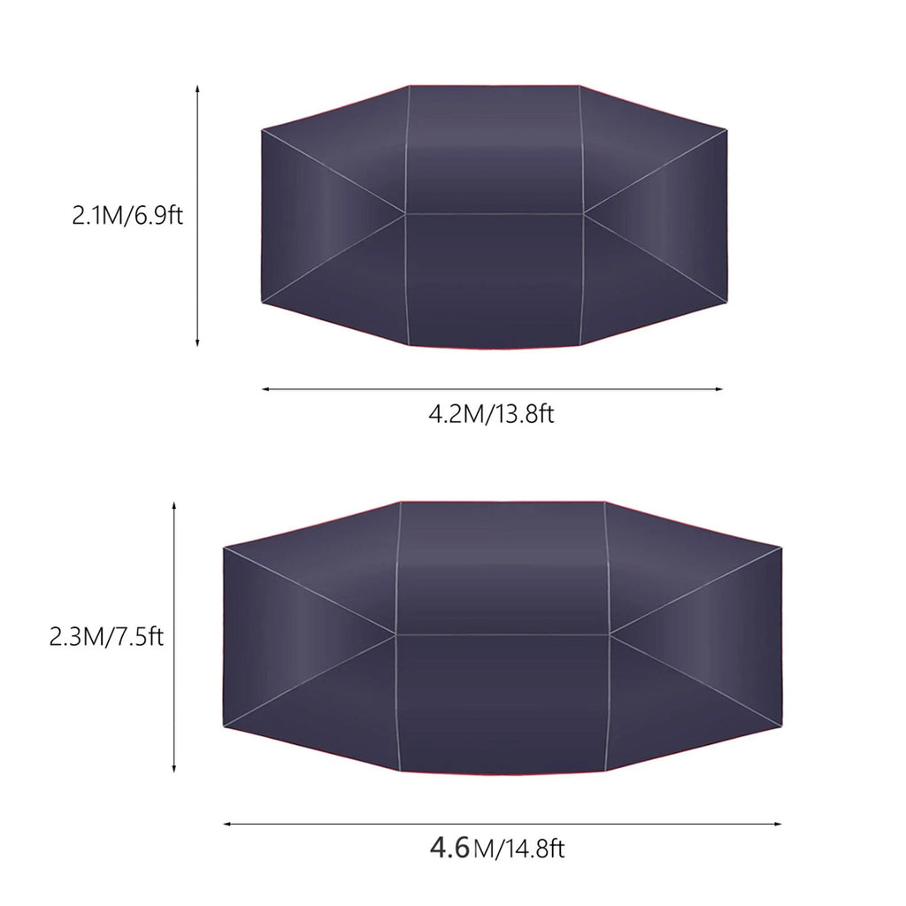 Car Windshield Sunshade Umbrella 4.5x2.1m N5964