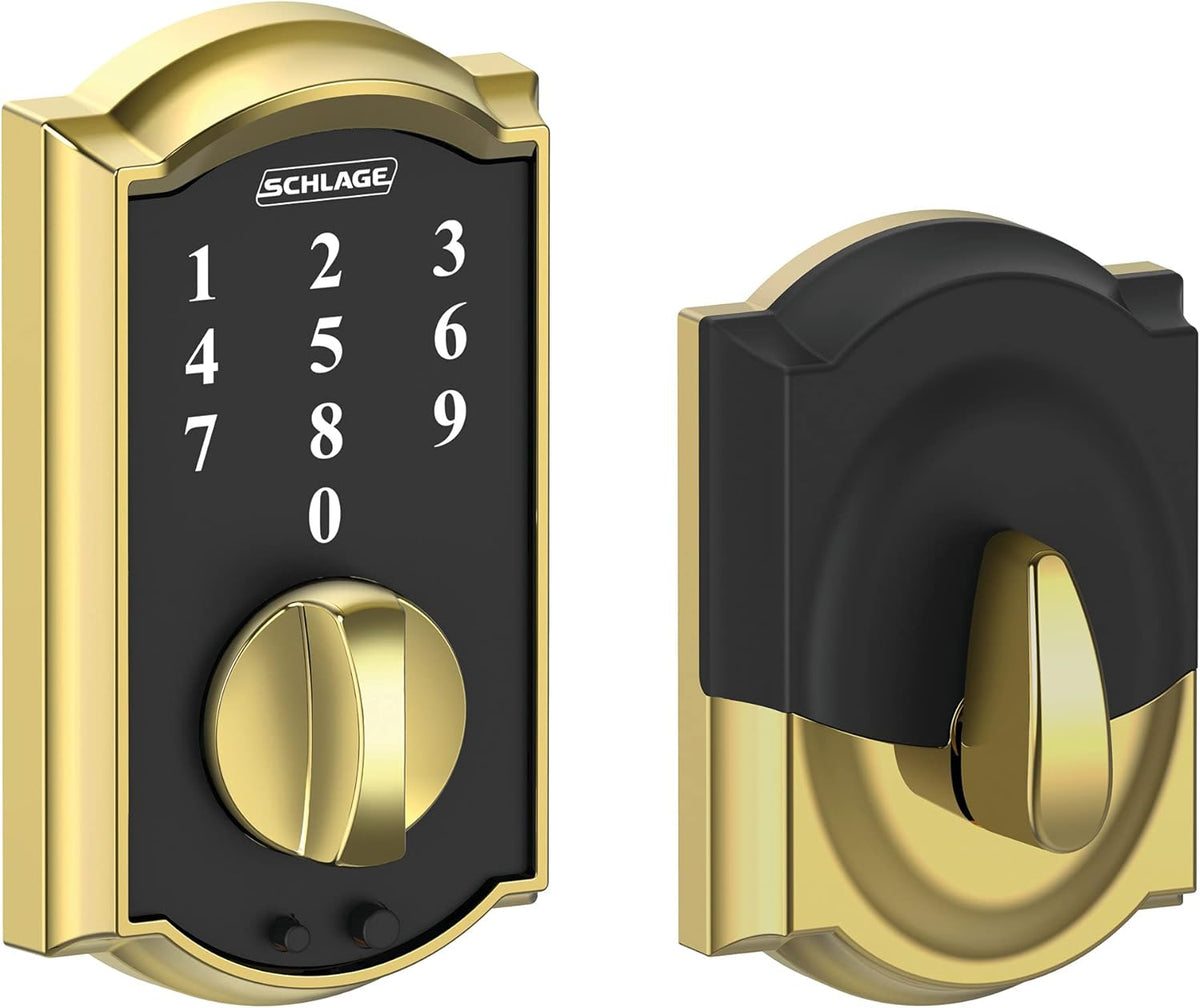 Satin Nickel Touchscreen Electronic Deadbolt T9604
