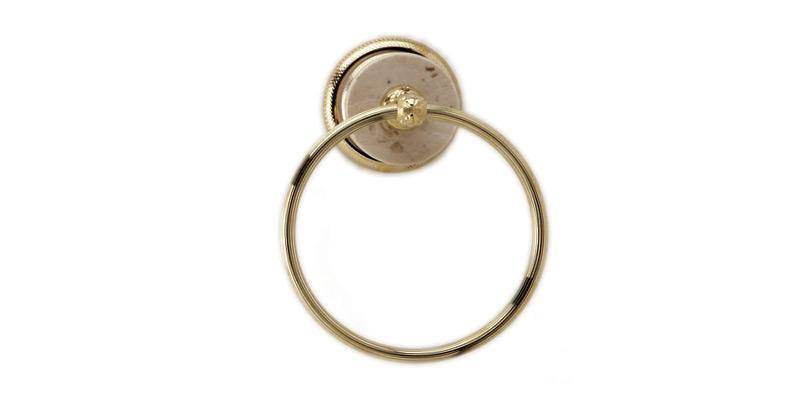 Beige Marble Towel Ring D488862