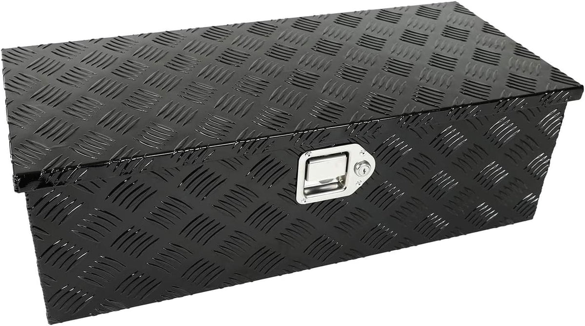 Black Aluminum Pick Up Truck Bed Tool Box with Lock Keys E253031