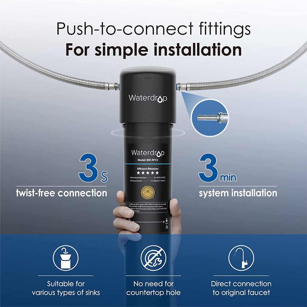 Under Sink Water Filter System, 16000 Gallons High Capacity N65932