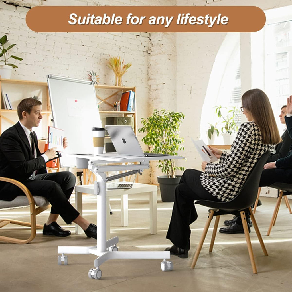 Portable Laptop Desk with Wheels B9668