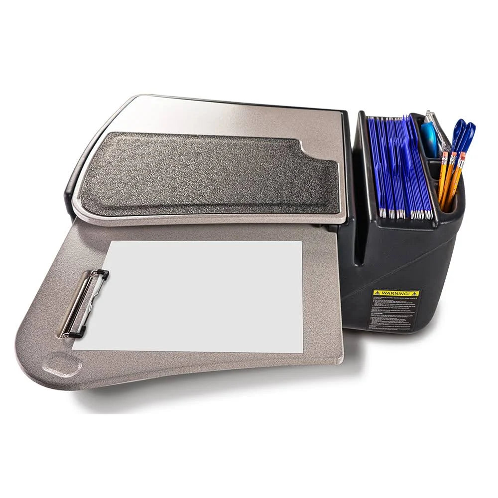 Grey Car Desk with Built-in Power Inverter Y249
