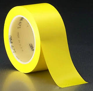 Yellow 1-1/2 in x 36 yd 5.2 mil Vinyl Tape L634