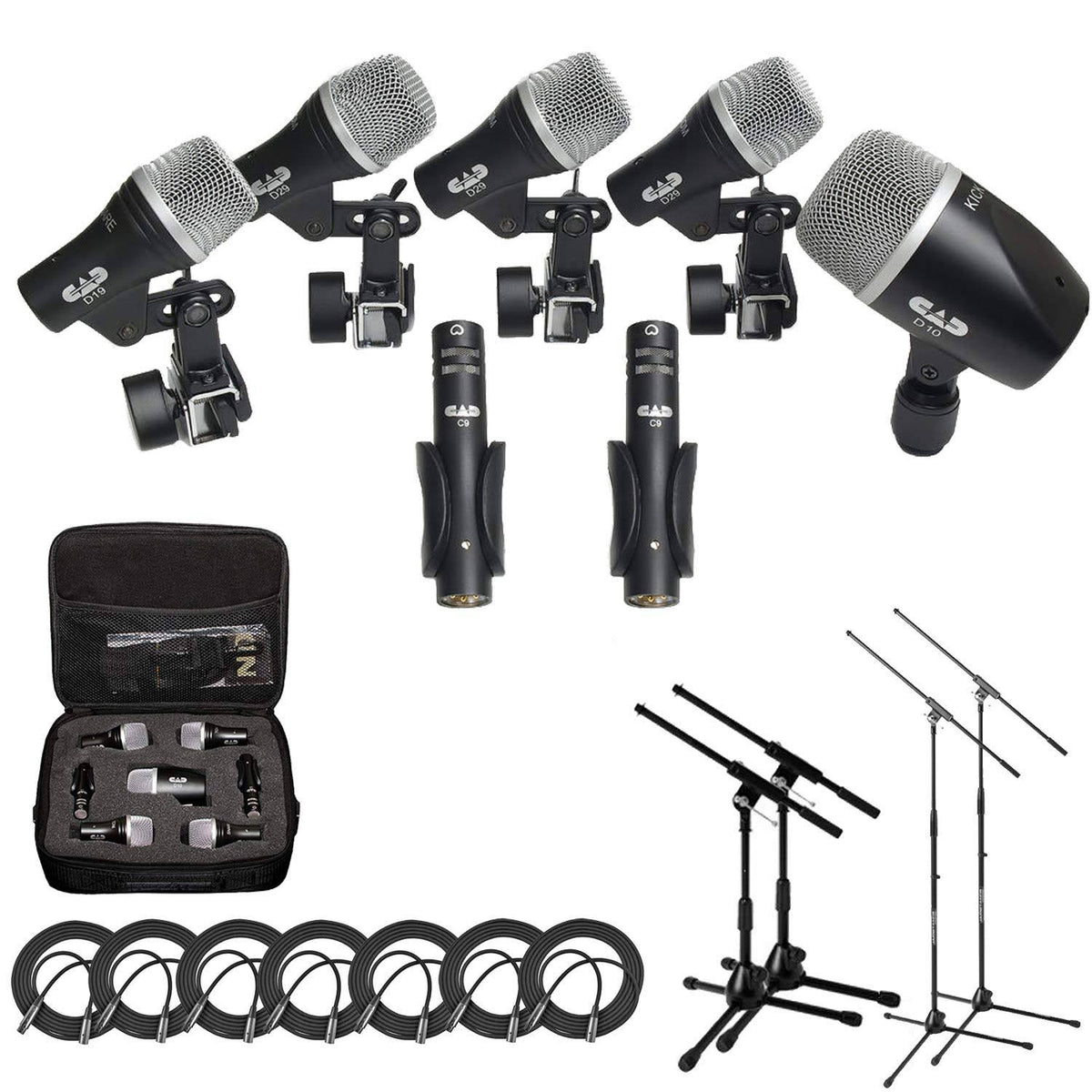 7-Piece Drum Mic Pack with Vinyl Carrying U139430