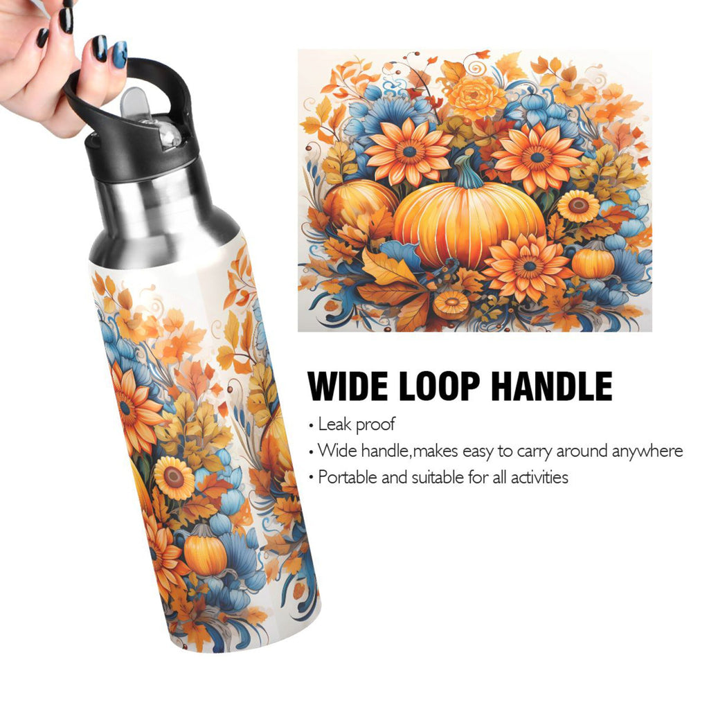 Stainless Steel Insulated Water Bottle with Straw Lid X29125