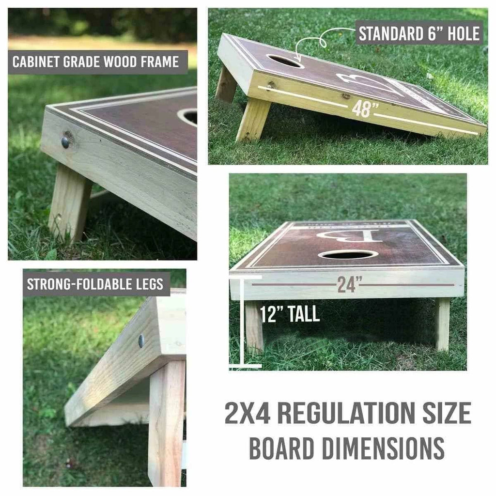 Solid Wood Cornhole Board Set K1124