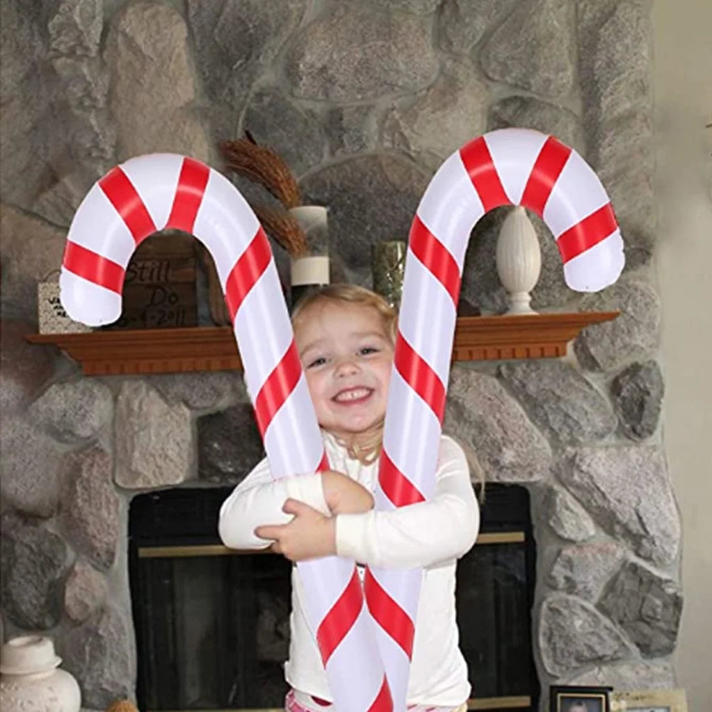 Inflatable Candy Canes Christmas Balloons Outdoor Decoration U466878