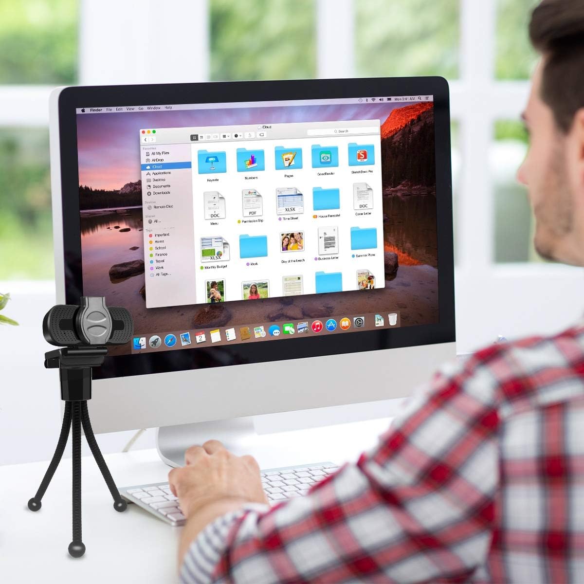 Pack of 2 Black Mini Camera Tripod Stand E313