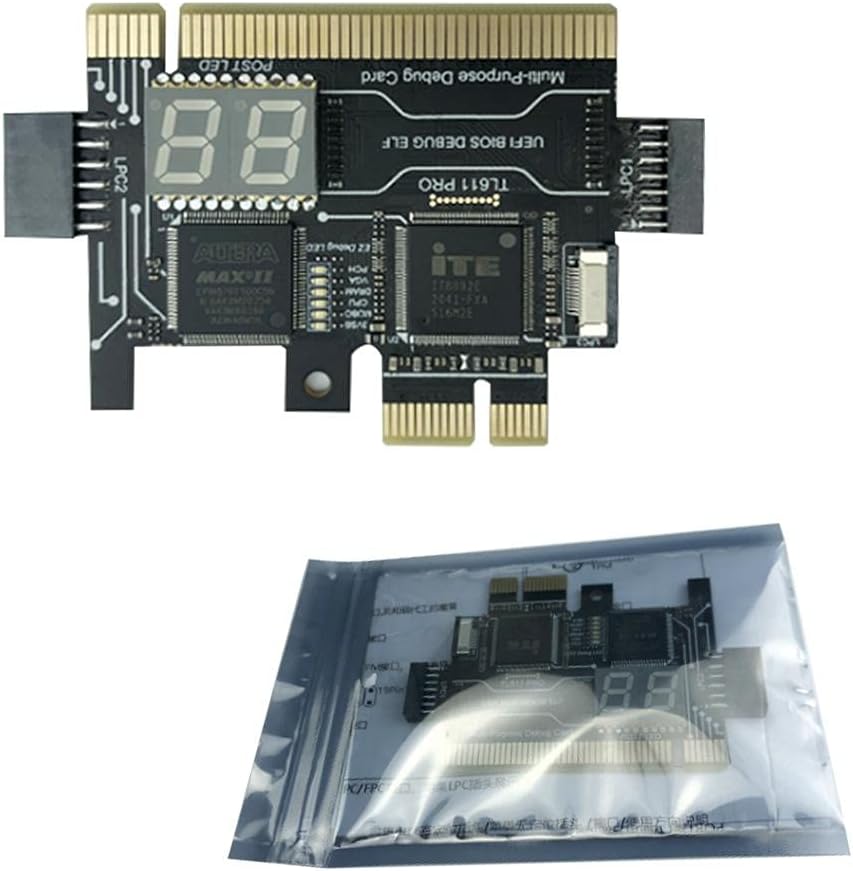 PCIe Motherboard Diagnostic Card Analyzer for Laptop Desktop (Black) K528