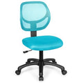 Purple Blue Low-Back Desk Chair with Swivel Casters N427
