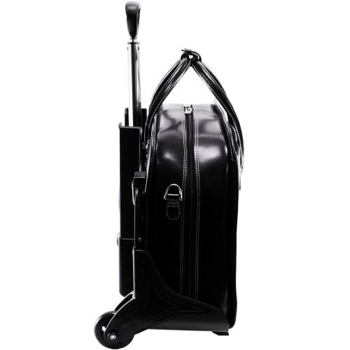 Black Detachable-Wheeled Ladies Briefcase C17420