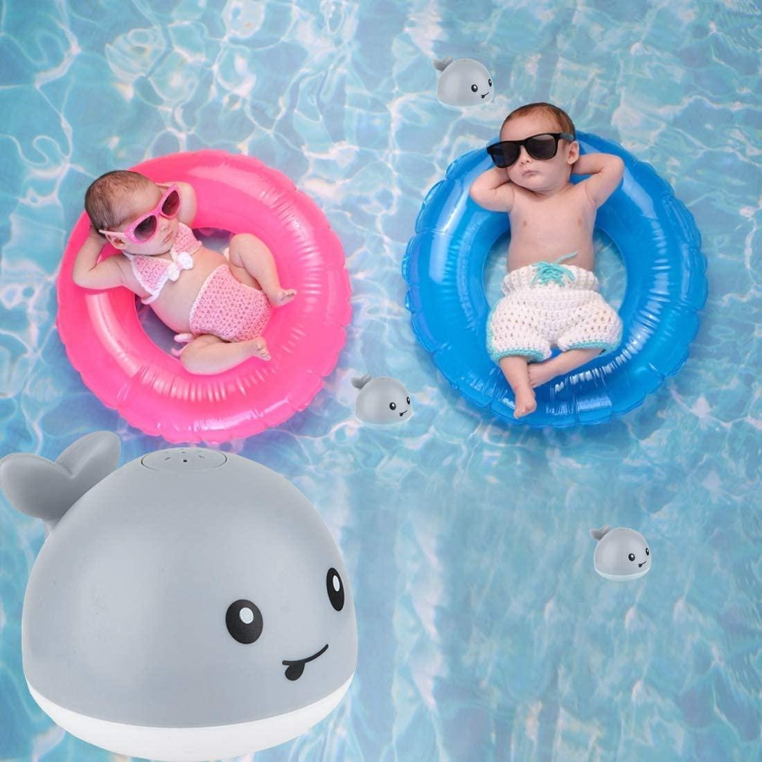 Gray Light Up Whale Bath Toy E82293