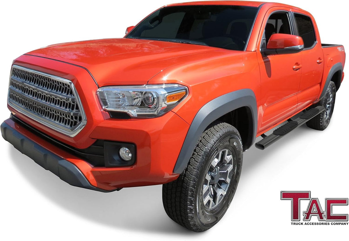 Black Oval Bend Side Steps Nerf Bars Running Boards (2 Pieces) D14167