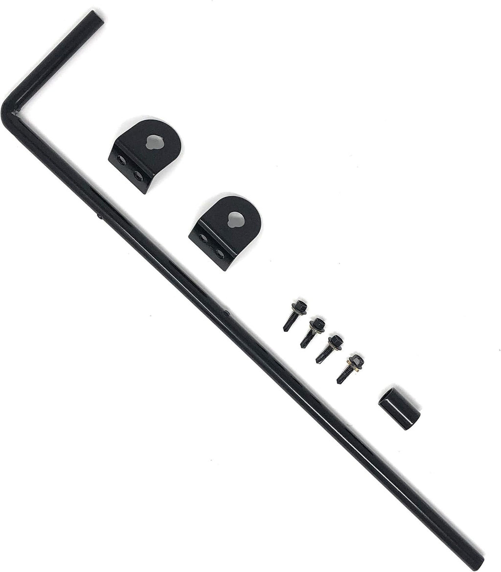 Black Cane Bolt 18 x 1/2 Steel Pack of 2 T281