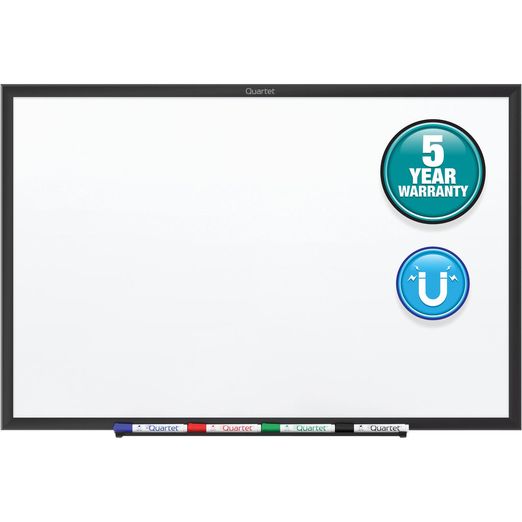 36 x 24 Black Aluminum Frame Magnetic Whiteboard T592909