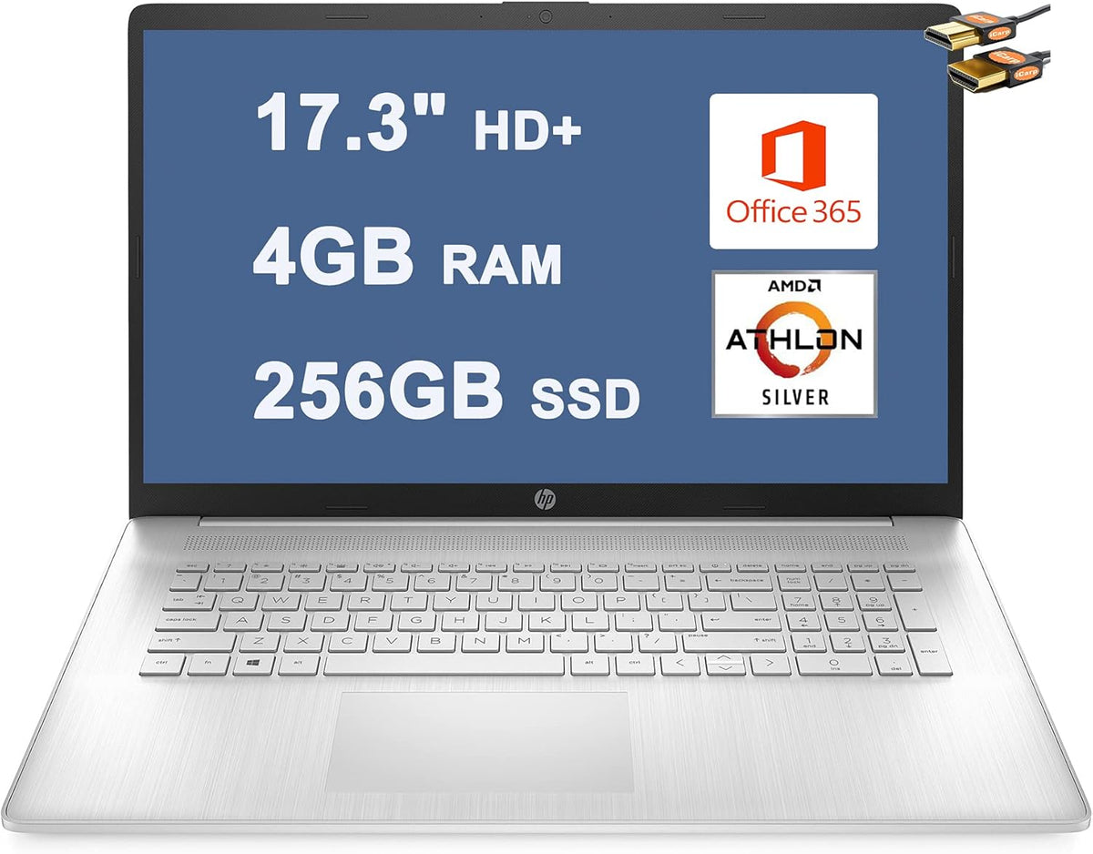 17.3" HD+ Display AMD Athlon Silver 3050U 4GB RAM 256GB SSD Laptop A243