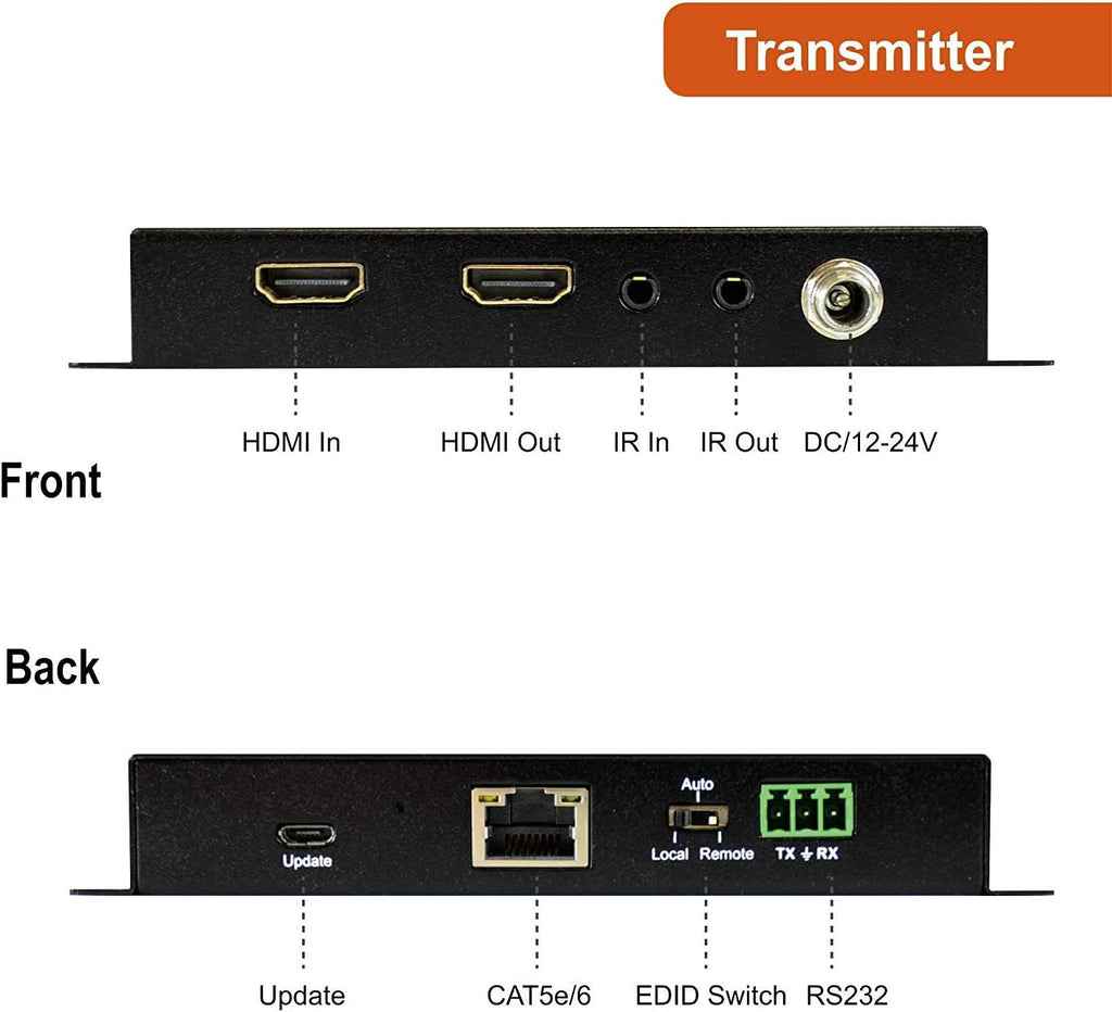 4K HDMI 2.0 Extender with Local Loop Out & Dual Outputs O27639