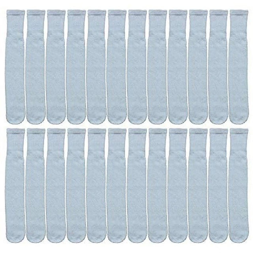 White Cotton Tube Socks 9-11 24 Pack X791620