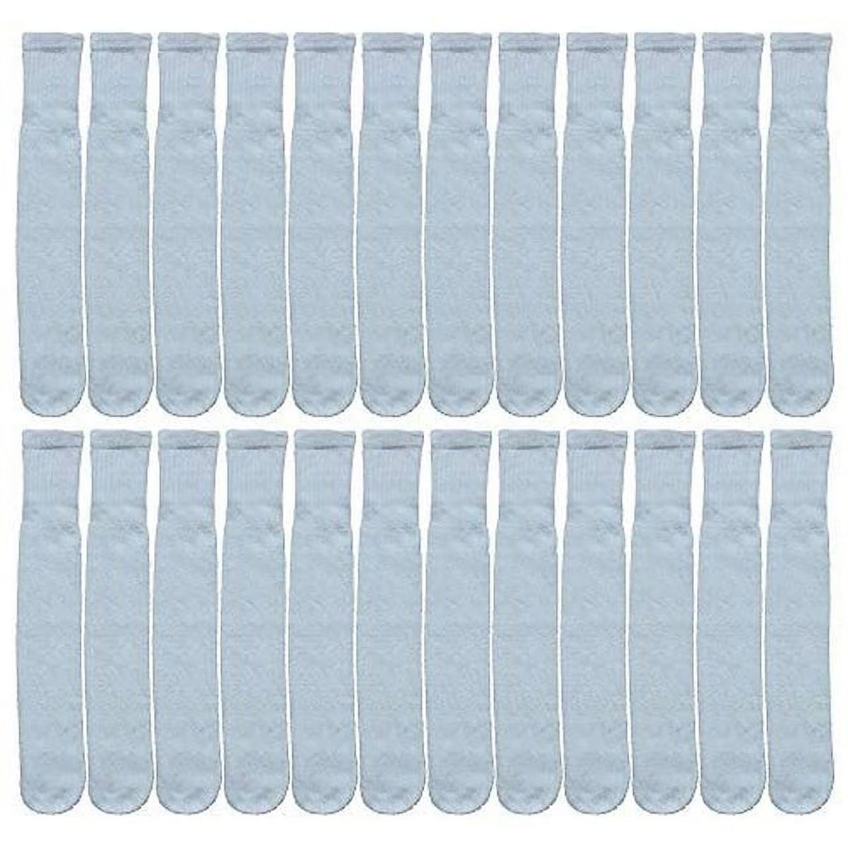 White Cotton Tube Socks 9-11 24 Pack X791620