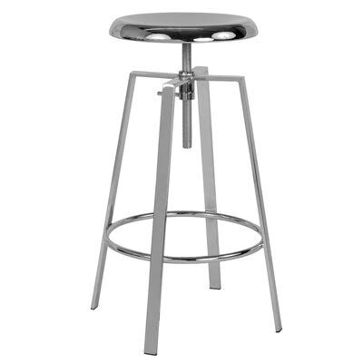 Gray Swivel Adjustable Height Bar Stool N32935