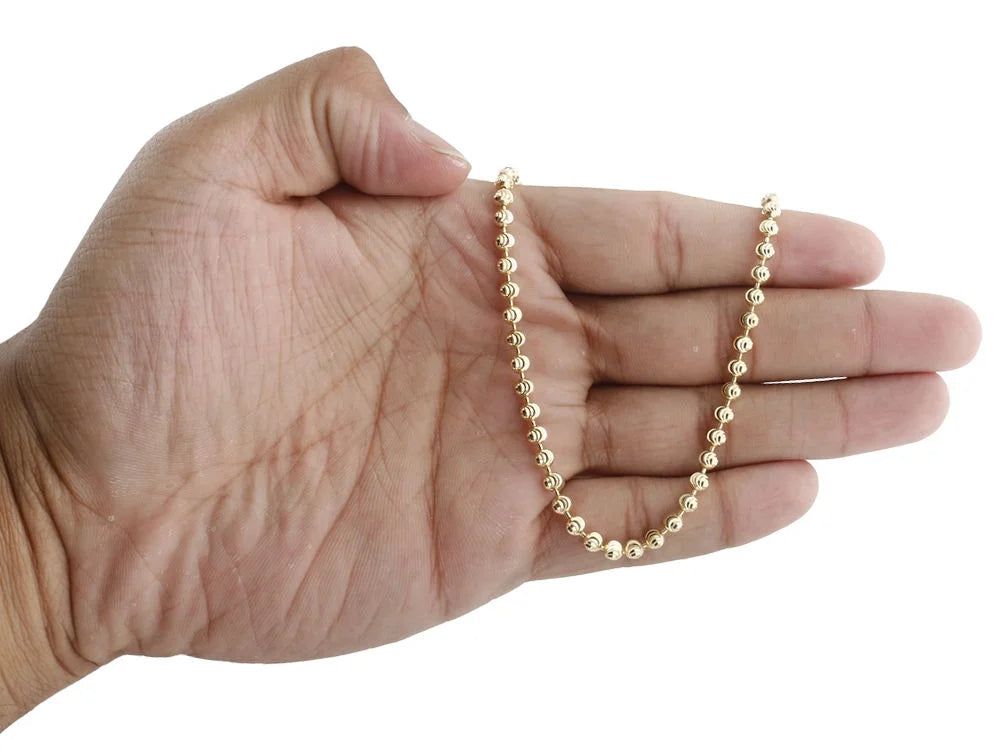10k Yellow Gold Link Chain Necklace 30" L597
