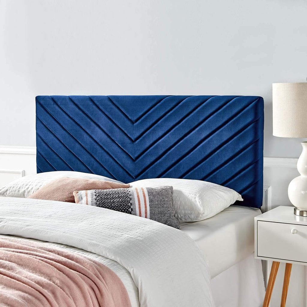 Teal Performance Velvet California King Headboard L59249