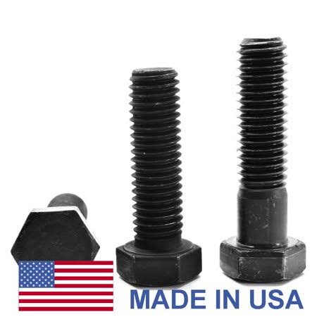 5/16 inch-18 x 5 inch Coarse Thread Grade 8 Hex Cap Screw Black Oxide Pk 125 L9386