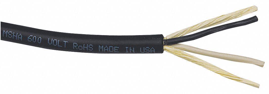 16 AWG 2 Conductor Portable Cord 600V 25 ft. BK G9130