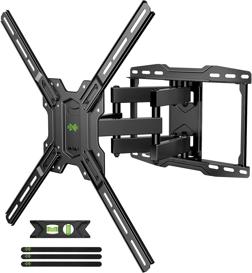 Full Motion TV Wall Mount Dual Articulating Arms, Max VESA 600x400mm, 100lbs, Pack of 2 M652463