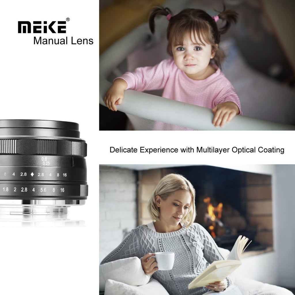 25mm F1.8 Wide Angle Manual Focus Lens for Fujifilm X Mount Mirrorless Cameras V453198