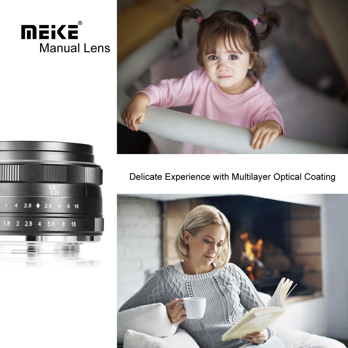 25mm F1.8 Wide Angle Manual Focus Lens for Fujifilm X Mount Mirrorless Cameras V453198