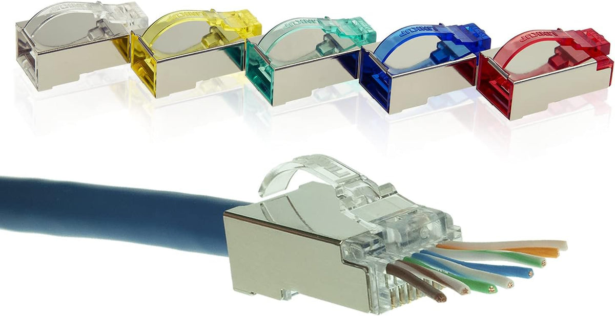 Snagless RJ45 Cat6 STP Connectors 100 Pack K402664