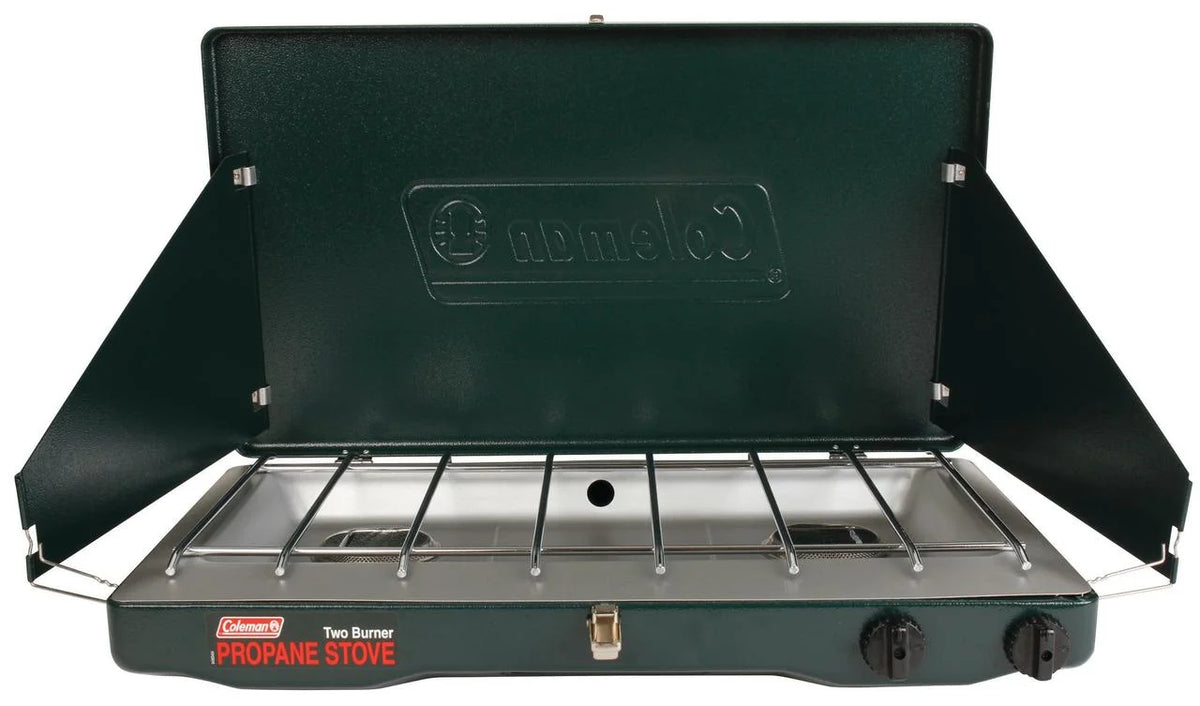 2-Burner Propane Stove with 1 Gallon Jug T108361