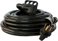 36 Feet Black RV Camper Electrical Extension Cord with Handle P49608